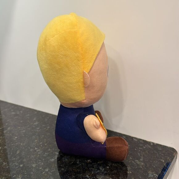 TOY FACTORY Willy Wonka Charlie Bucket Big Head 11” Plush Golden Ticket w/ Tag - Picture 6 of 12